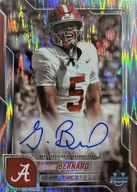 2025 Bowman Chrome University #BCA-GB Prospect Auto - Stealth Refractor
