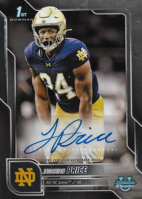 2025 Bowman Chrome University #BCA-JPR Prospect Auto (1st)