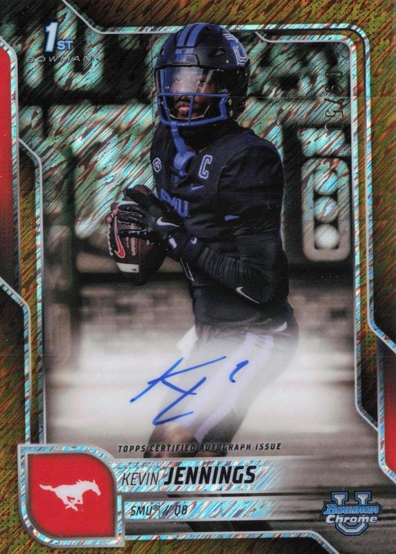 2025 Bowman Chrome University #BCA-KJ Prospect Auto - Gold Shimmer Refractor /50 (1st)
