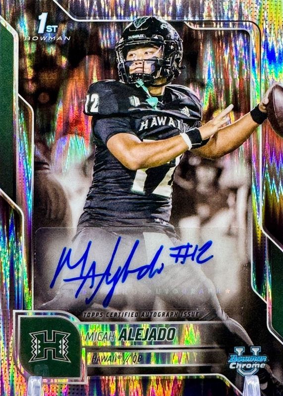 2025 Bowman Chrome University #BCA-MA Prospect Auto - Stealth Refractor (1st)