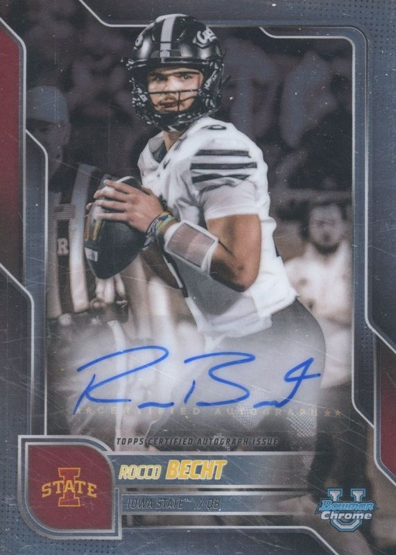 2025 Bowman Chrome University #BCA-RB Prospect Auto