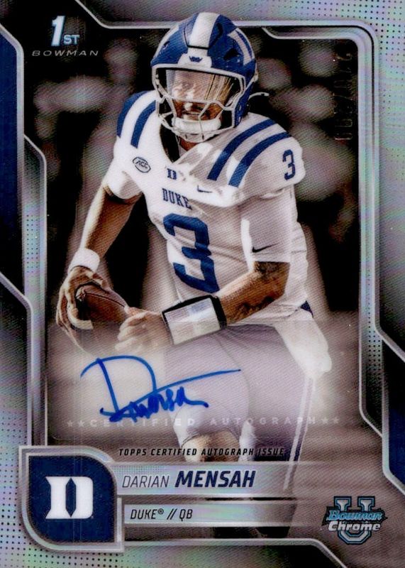 2025 Bowman Chrome University #BCA-DM Prospect Auto - Refractor /299 (1st)