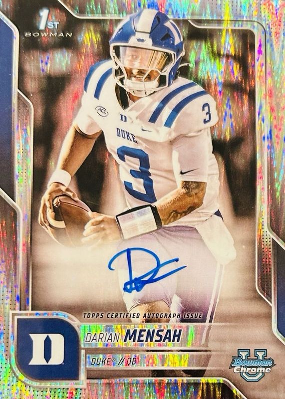 2025 Bowman Chrome University #BCA-DM Prospect Auto - Stealth Refractor (1st)
