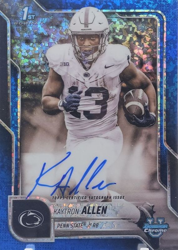 2025 Bowman Chrome University #BCA-KA Prospect Auto - Blue Mini-Diamond Refractor /150 (1st)