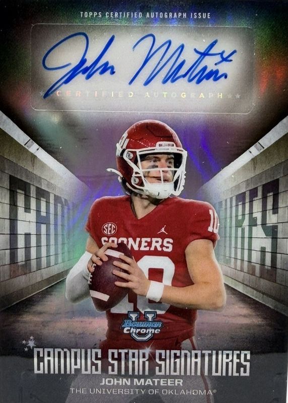 2025 Bowman Chrome University #CSS-JM Campus Star Signatures