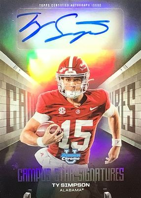 2025 Bowman Chrome University #CSS-TS Campus Star Signatures
