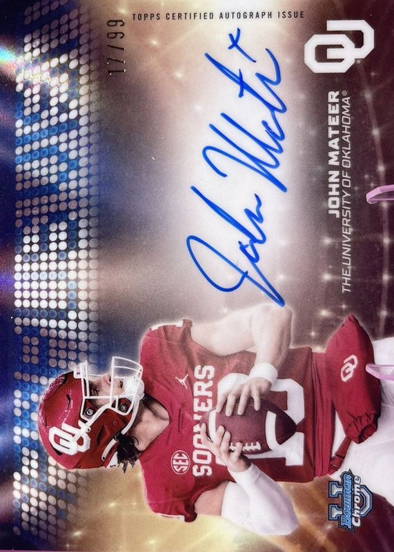 2025 Bowman Chrome University #CVA-JM Campus Visit Autographs /99