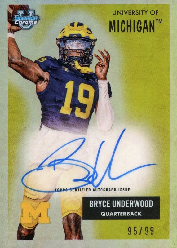 2025 Bowman Chrome University #55AV-BU 1955 Bowman Autographs /99