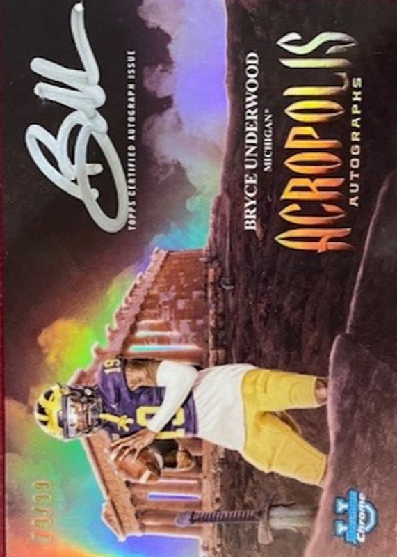 2025 Bowman Chrome University #AA-BU Acropolis Autographs /99
