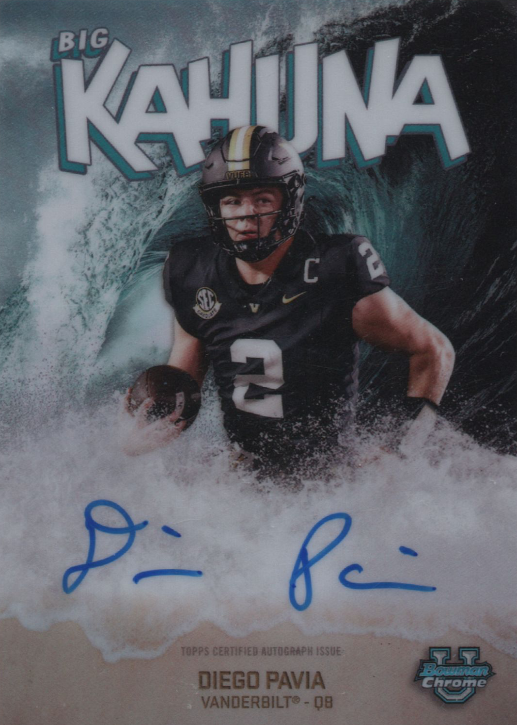 Diego Pavia 2025 Bowman Chrome University #BK-DP The Big Kahuna
