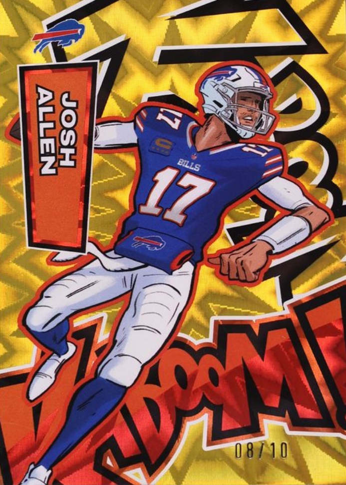 Josh Allen 2025 Absolute #10 Kaboom! Vertical - Gold /10 Price Guide ...