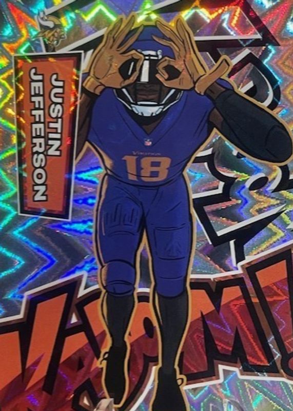 Justin Jefferson 2025 Absolute #21 Kaboom! Vertical /(SSP) Price