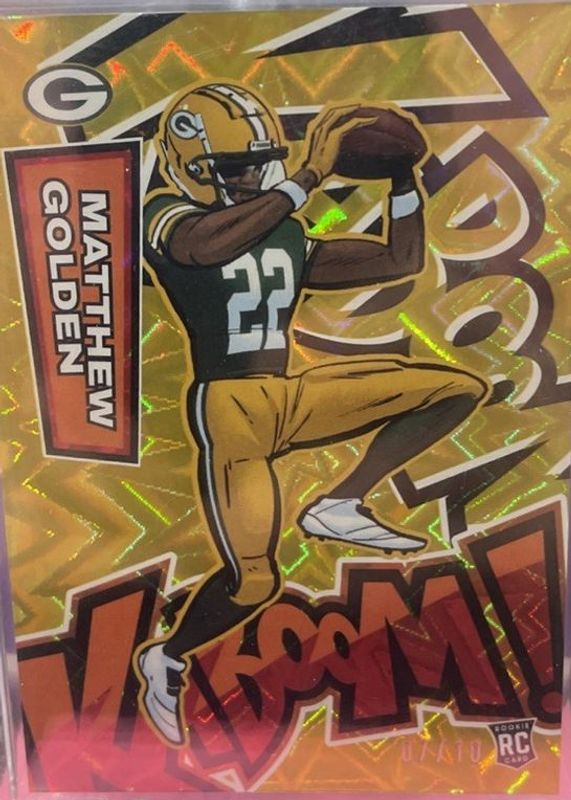Matthew Golden 2025 Absolute #38 Kaboom! Vertical - Gold /10 Price