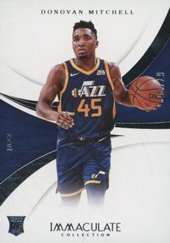 Donovan Mitchell 2017 Immaculate #35 Base /75 Price Guide - Sports