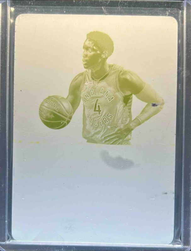 Victor Oladipo 2017 Immaculate #II-VOD Immaculate Ink Printing Plates Yellow /1 RAW