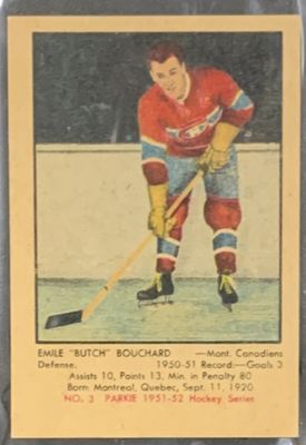 1951 Parkhurst #3 Base