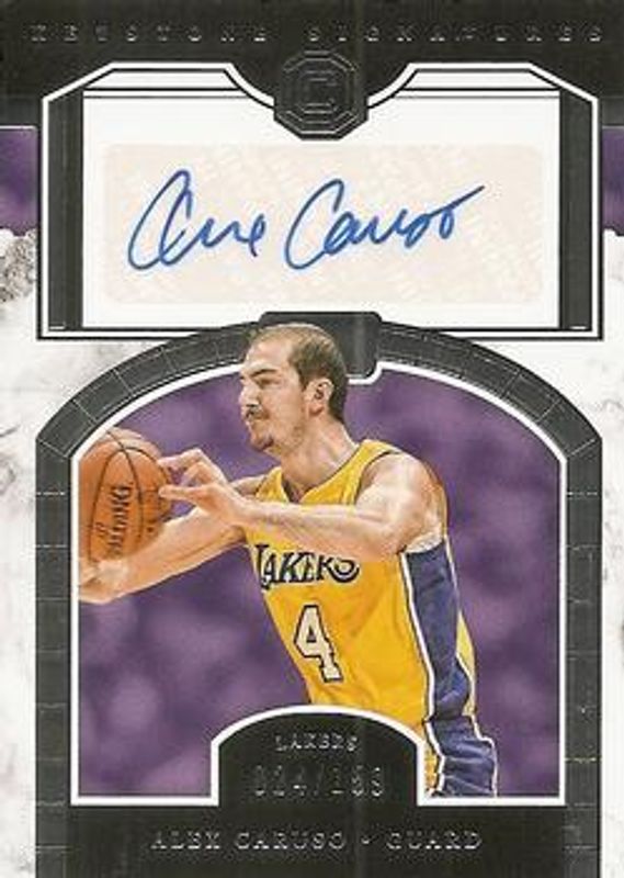 Alex Caruso 2017 Cornerstones #KS-ACX Keystone Signatures /159 Rookie RAW