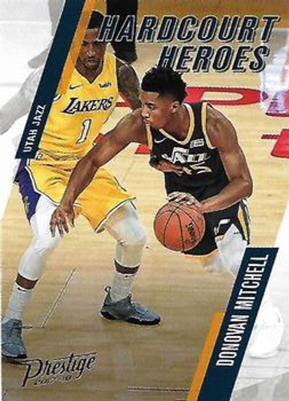 Donovan Mitchell 2017 Prestige #11 Hardcourt Heroes Rookie RAW