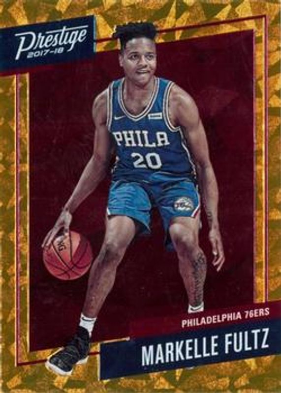 Markelle Fultz 2017 Prestige #1 Micro Etch Rookies - Orange RAW