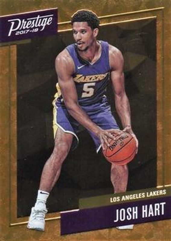 Josh Hart 2017 Prestige #29 Micro Etch Rookies - Orange RAW