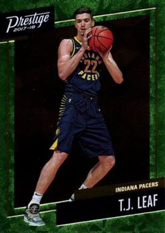 TJ Leaf 2017 Prestige #18 Micro Etch Rookies Bright - Green RAW