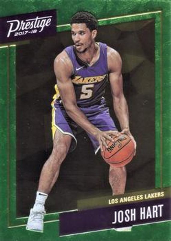Josh Hart 2017 Prestige #29 Micro Etch Rookies Bright - Green RAW