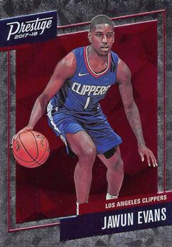 Jawun Evans 2017 Prestige #37 Micro Etch Rookies RAW