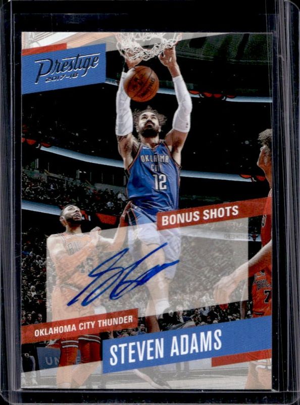 Steven Adams 2017 Prestige #36 Bonus Shots Signatures RAW