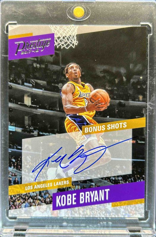 Kobe Bryant 2017 Prestige #70 Bonus Shots Signatures RAW