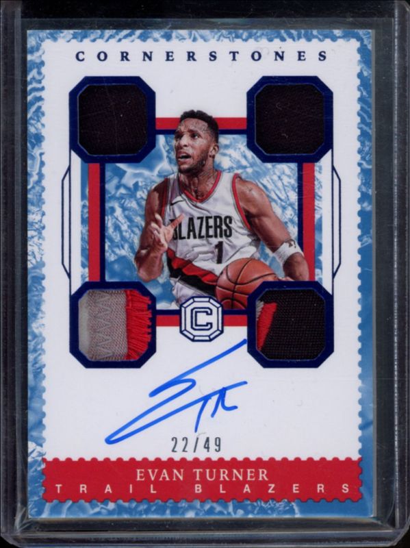 Evan Turner 2017 Cornerstones #C-ETN Cornerstones - Quartz /49 RAW