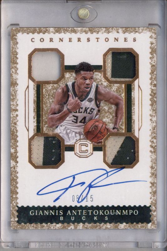 Giannis Antetokounmpo 2017 Cornerstones #C-GAN Cornerstones - Granite /25 RAW