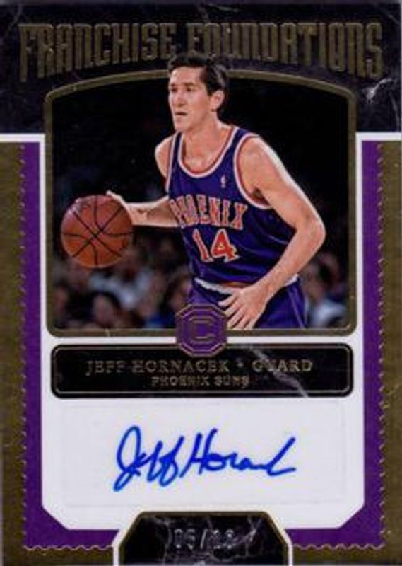 Jeff Hornacek 2017 Cornerstones #FF-JHR Franchise Foundations Signatures - Gold /10 RAW