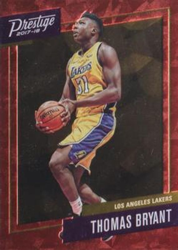 Thomas Bryant 2017 Prestige #40 Micro Etch Rookies - Red RAW