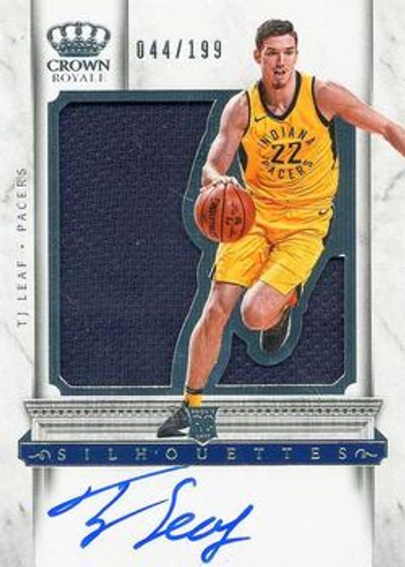 TJ Leaf 2017 Crown Royale #211 Base Rookie RAW