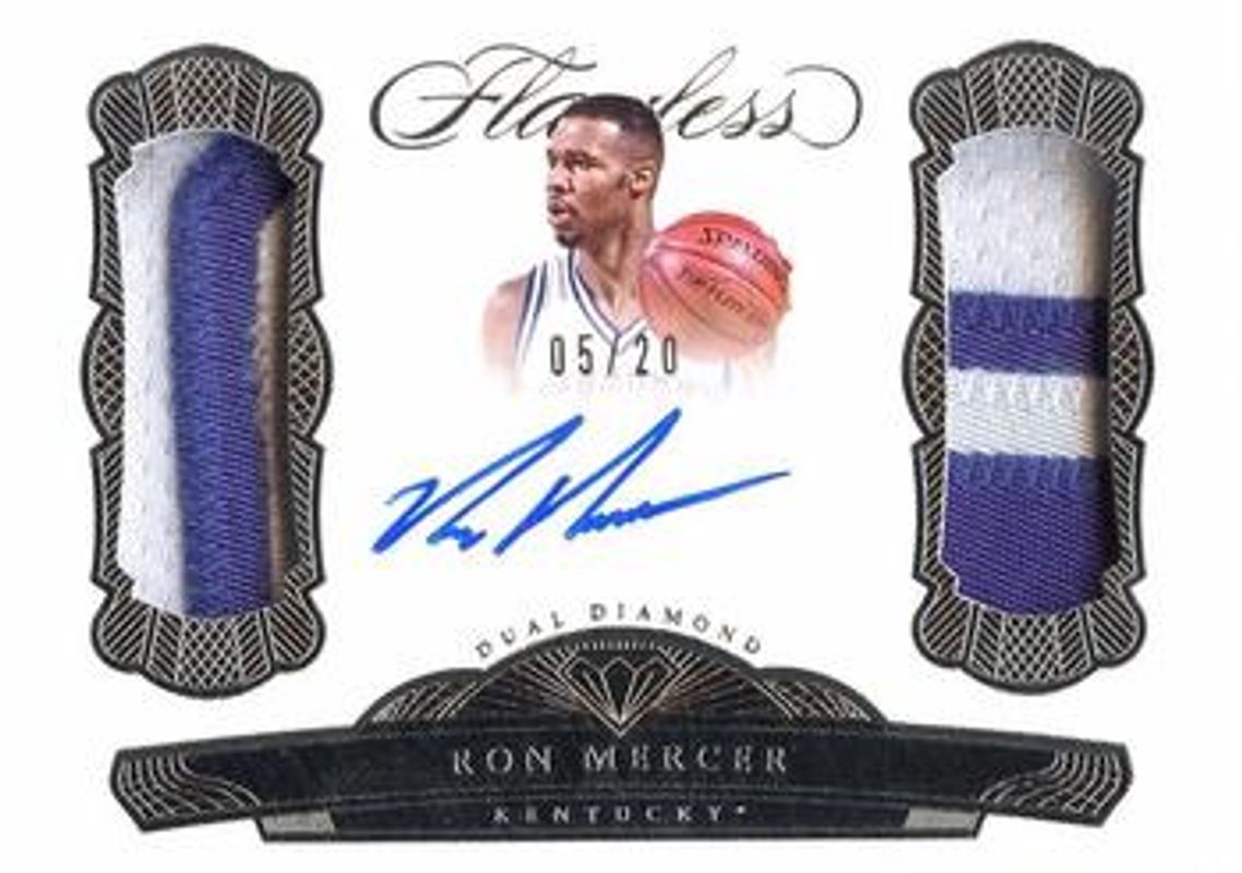 2017 Flawless Collegiate #DDM-RM Dual Diamond Memorabilia Autographs - Silver /20