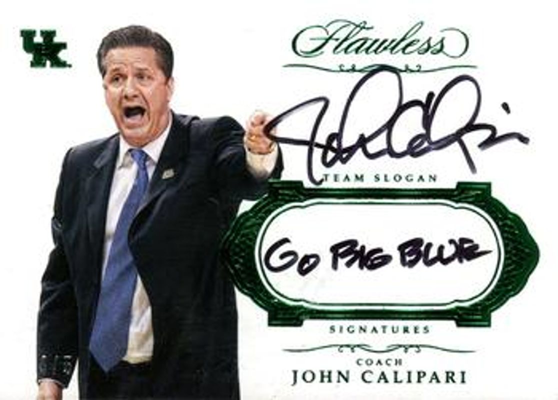 2017 Flawless Collegiate #TSS-JC Flawless Team Slogan Signatures - Emerald /5