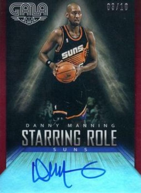 Danny Manning 2014 Gala #33 Starring Role Signatures Crimson /10 RAW