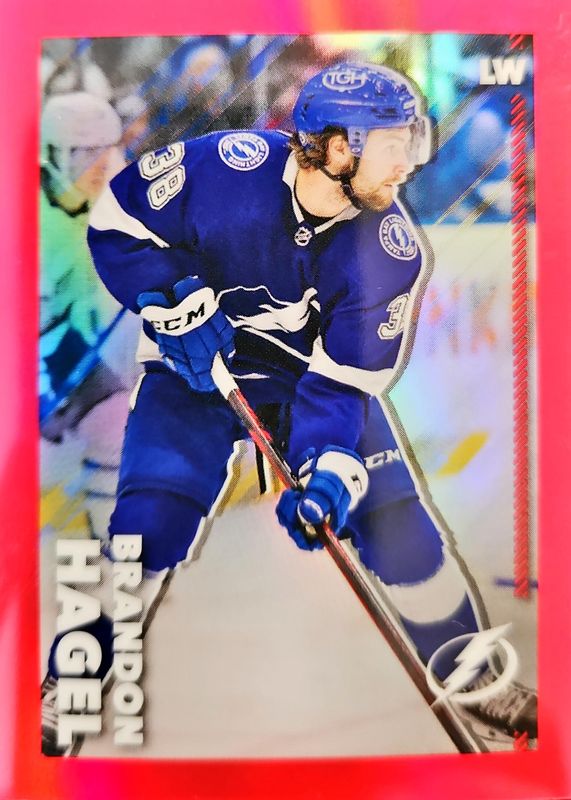 2022 Topps Chrome NHL Sticker Collection #457 Red Refractor /5