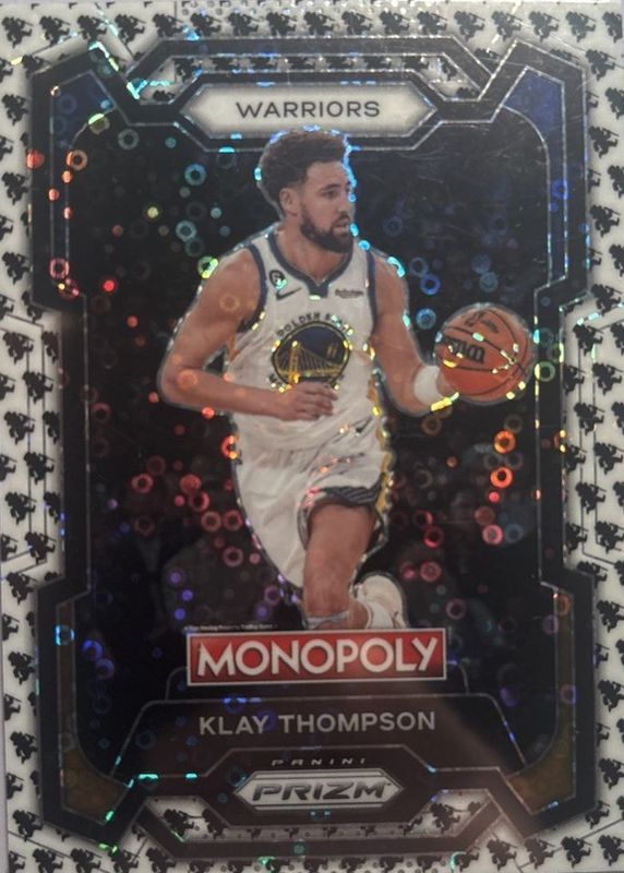 Klay Thompson 2022 Prizm Monopoly #29 Running Mr. Monopoly RAW