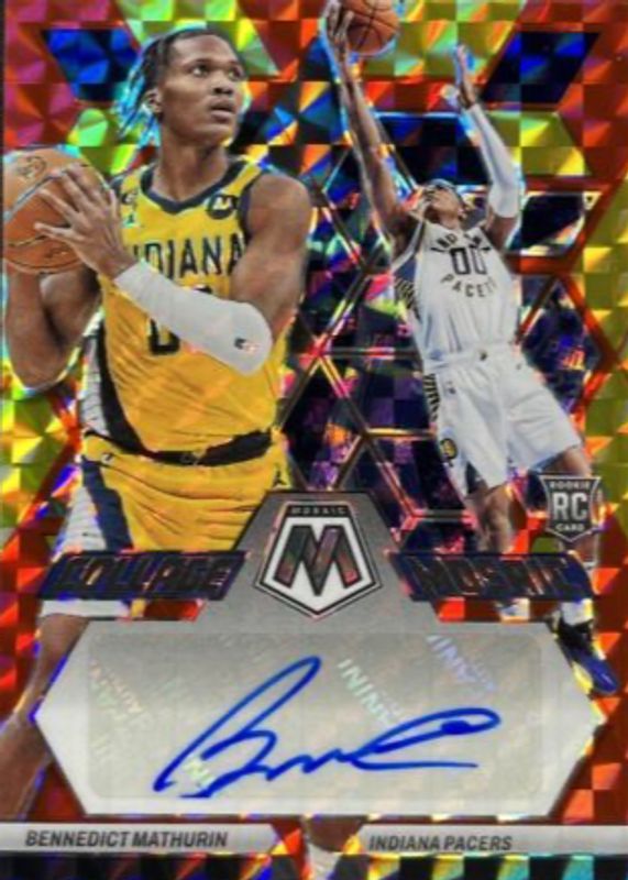 Bennedict Mathurin 2022 Mosaic #CM-BEN Collage Autographs - Choice Rookie RAW
