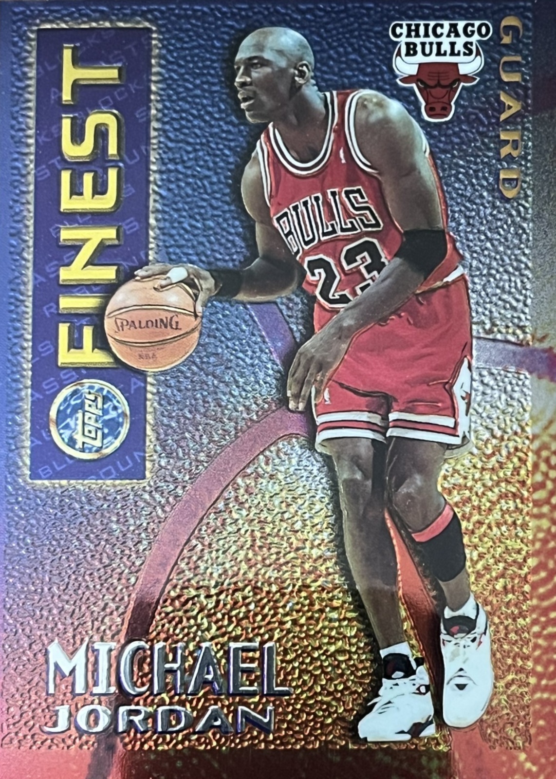 Michael Jordan 1995 Topps Finest #M1 Mystery - Borderless Silver