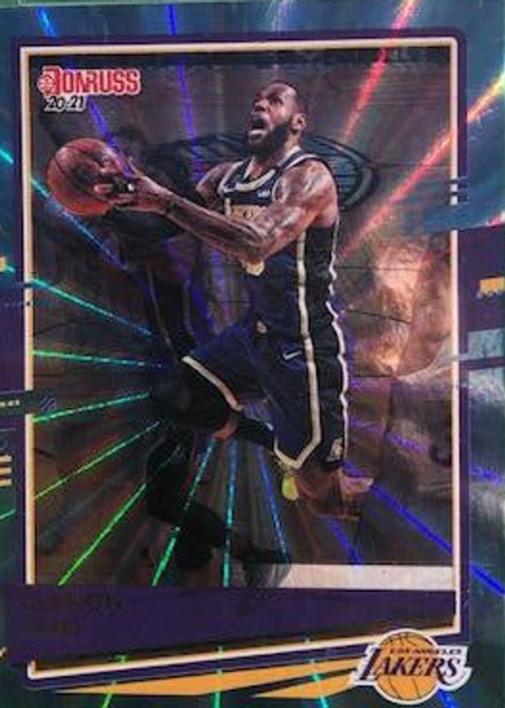 LeBron James 2020 Donruss #12 Light Blue Laser PSA 10