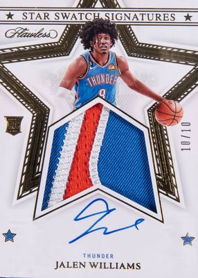 2022 Flawless #SSS-JLW Star Swatch Signatures - Gold /10