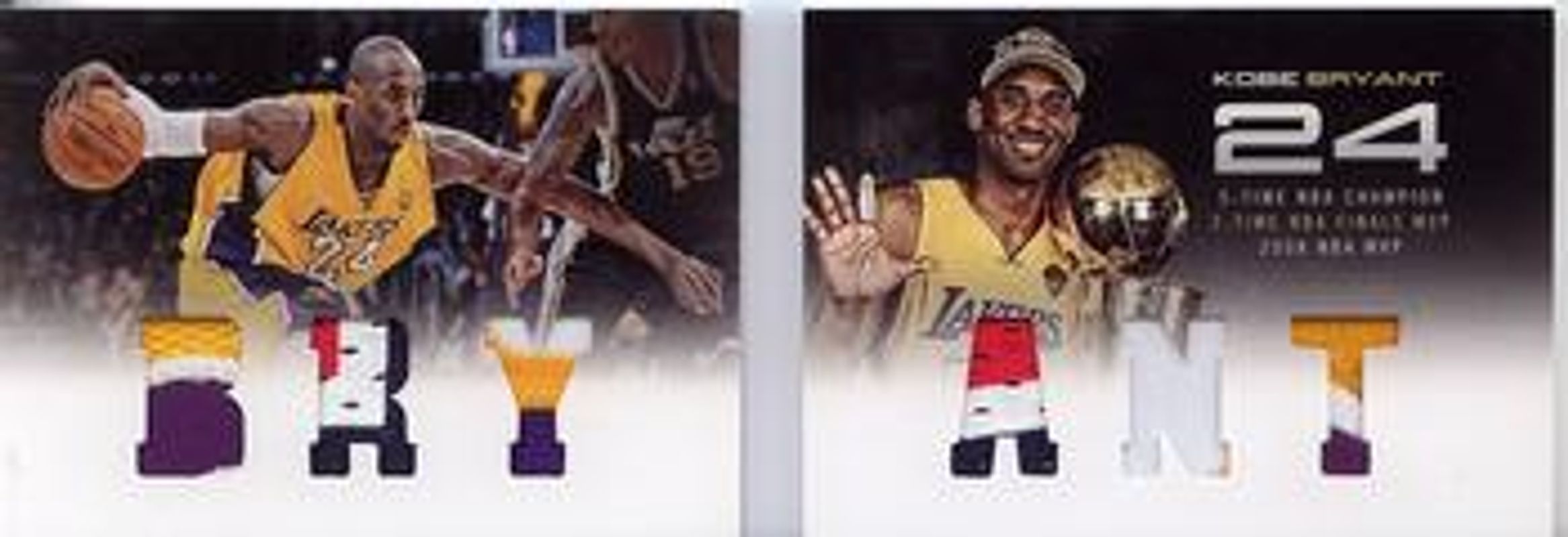 Kobe Bryant 2012 Preferred #1 Bryant Memorabilia - Prime /25 RAW