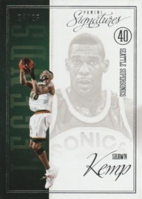 Shawn Kemp 2012 Panini Signatures #196 Chase Legends /25 RAW