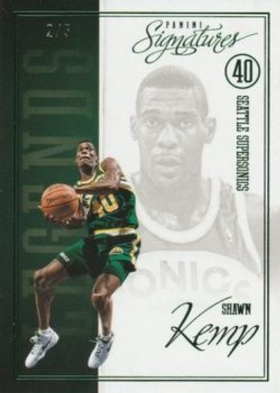 Shawn Kemp 2012 Panini Signatures #194 Chase Legends Green /5 RAW