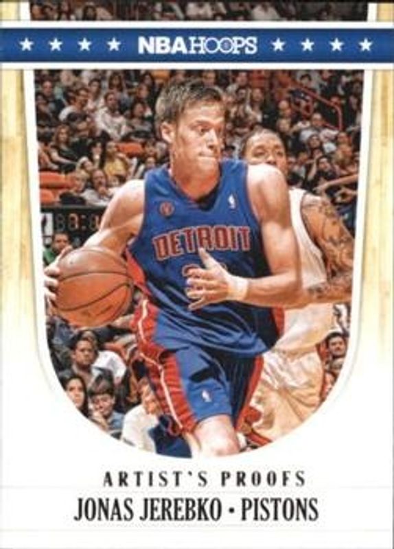 Jonas Jerebko 2011 Hoops #57 Artist's Proofs RAW