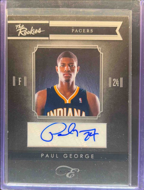 Paul George 2010 Elite Black Box #7 The Rookies Signatures /25 Price ...