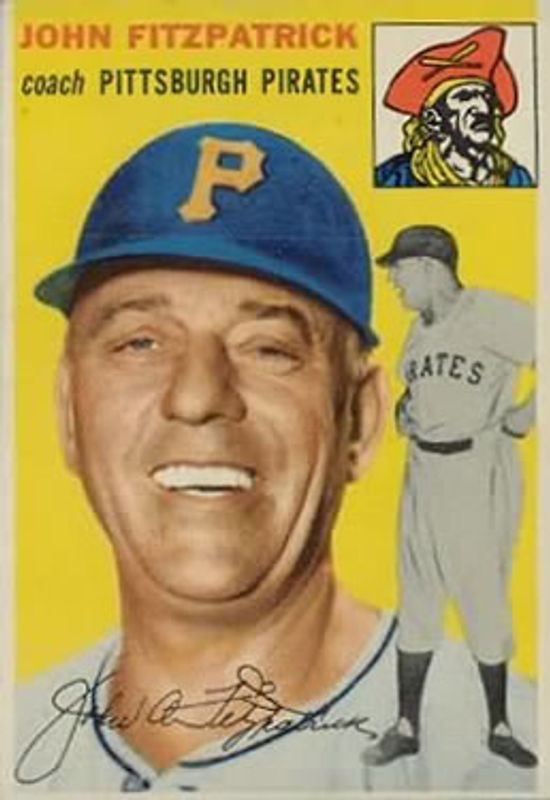 John Fitzpatrick 1954 Topps #213 Base Rookie SGC 4