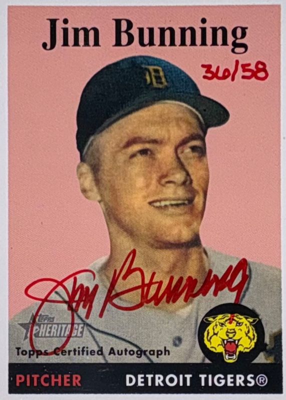 2007 Topps Heritage #ROA-JB Real One Autographs - Red Ink /58